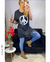 Remerón algodón peinado premium . estampa gamuzada Signo Paz en internet