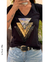 Remera en algodón peinado premium, aplique glitter lentejuelas, triangulos +colores x talles - comprar online