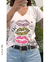 Remera en algodón peinado premium, estampa serigrafica, besos +colores x talles - comprar online