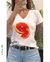 Remera en algodón peinado premium, estampa serigrafica, naranja +colores x talles - comprar online