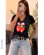 Imagen de Remera en algodón peinado premium, estampa serigrafica, frutillas +colores x talles