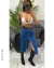Pollera "Pampi" de jeans rigidra xtalle - santas no hay