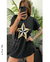 Remerón bordado lentejuelas estrella , algodón peinado premium - comprar online