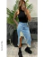 Pollera "India" de jeans rigidra xtalle - comprar online