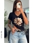 Remera en algodón peinado premium, estampa serigrafica, floral +colores x talles - santas no hay