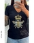 Remera en algodón peinado premium, estampa serigrafica, abeja +colores x talles en internet