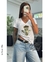 Remera en algodón peinado premium, estampa serigrafica, abeja +colores x talles - santas no hay