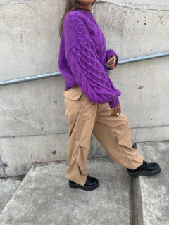 Sweater Justina violeta - tienda online