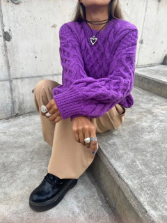 Sweater Justina violeta - Amatai