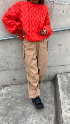 Sweater Justina naranja - Amatai
