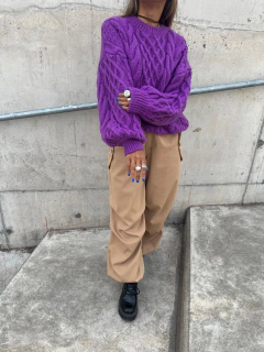 Sweater Justina violeta - comprar online