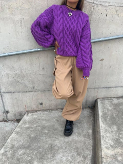 Sweater Justina violeta en internet