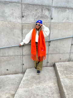Bufanda Isabella naranja - comprar online