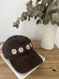 Gorra Margarita marrón