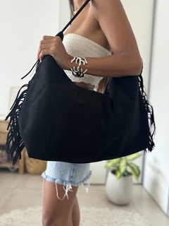 Cartera Boho negra - tienda online