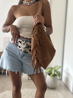 Cartera Boho marrón - tienda online