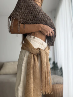 Pañuelo lurex dorado - tienda online