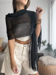 Pañuelo lurex negro - Amatai