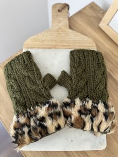 Mitones print verde