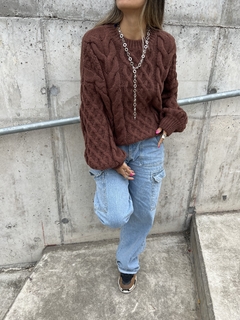 Sweater Justina chocolate - comprar online
