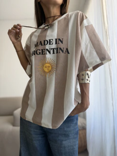 Remera Made in beige - Amatai