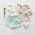 Short lino amapola aqua