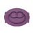 Plato de silicona + cubiertos Mauve - EZPZ - comprar online