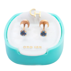 Abridor de oro 18 kt grifa mediana con cubic