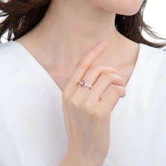 ANILLO DE PLATA 925 CON CUBIC Y PIEDRA CENTRAL - comprar online