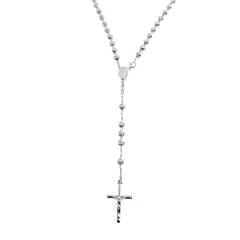 ROSARIO MILAGROSA BOLITA FACETADA 5MM EN PLATA 925