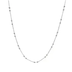 CADENA CON FORCET Y BOLITAS DE PLATA 925