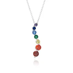 GARGANTILLA DE 7 CHAKRAS EN PLATA 925