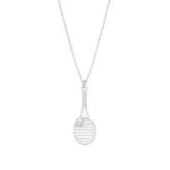 GARGANTILLA RAQUETA TENIS EN PLATA 925
