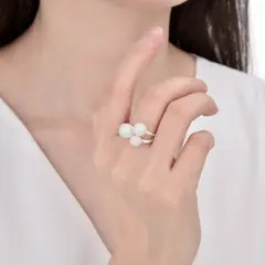 ANILLO DE PLATA 925 ABIERTO CON CUBIC - comprar online
