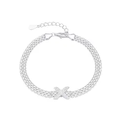 PULSERA PANTER TIPO PICASSO CON CUBIC DE PLATA 925