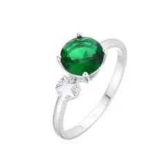 ANILLO DE PLATA 925 ESTRELLA CON PIEDRA