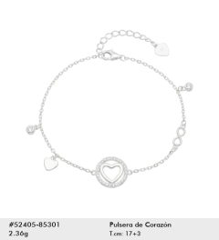 Pulsera de Corazón en plata 925