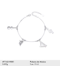 LA PULSERA con dijes musicales EN PLATA 925 - comprar online