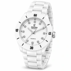 RELOJ FESTINA DAMA CERAMIC I BLANCO F20720/2 - comprar online