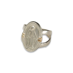 ANILLO PLATA MEDALLA MILAGROSA 1396
