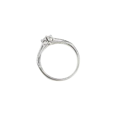 ANILLO DE COMPROMISO SOLITARIO EN PLATA 925 51455 - comprar online