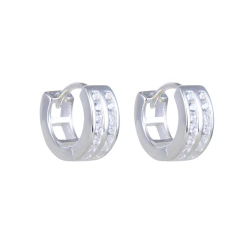ARGOLLA DOBLE CUBIC EN PLATA 12MM - comprar online