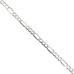 Cadena Figaro 100 Hueca en Plata 925 10219 60 CM - comprar online