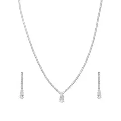 CONJUNTO TENIS COLGANTE DE PLATA 925 - Siglo XXI