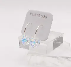 AROS SW HOOP CORAZON EN PLATA en internet