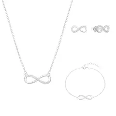 GARGANTILLA INFINITO CON CUBIC EN PLATA 925