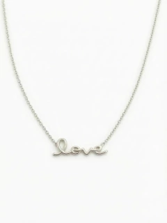 GARGANTILLA MODELO LOVE EN PLATA RODINADA