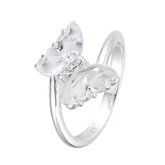 Anillo de plata 925 con Mariposa de cristaly cubic - tienda online