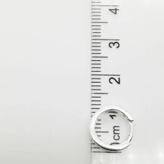 AROS DE PLATA MODELO ARGOLLA CON CUBIC - Siglo XXI