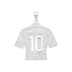DIJE DE PLATA 925 CON CUBIC ´¨ MESSI¨ EL MEJOR DEL MUNDO